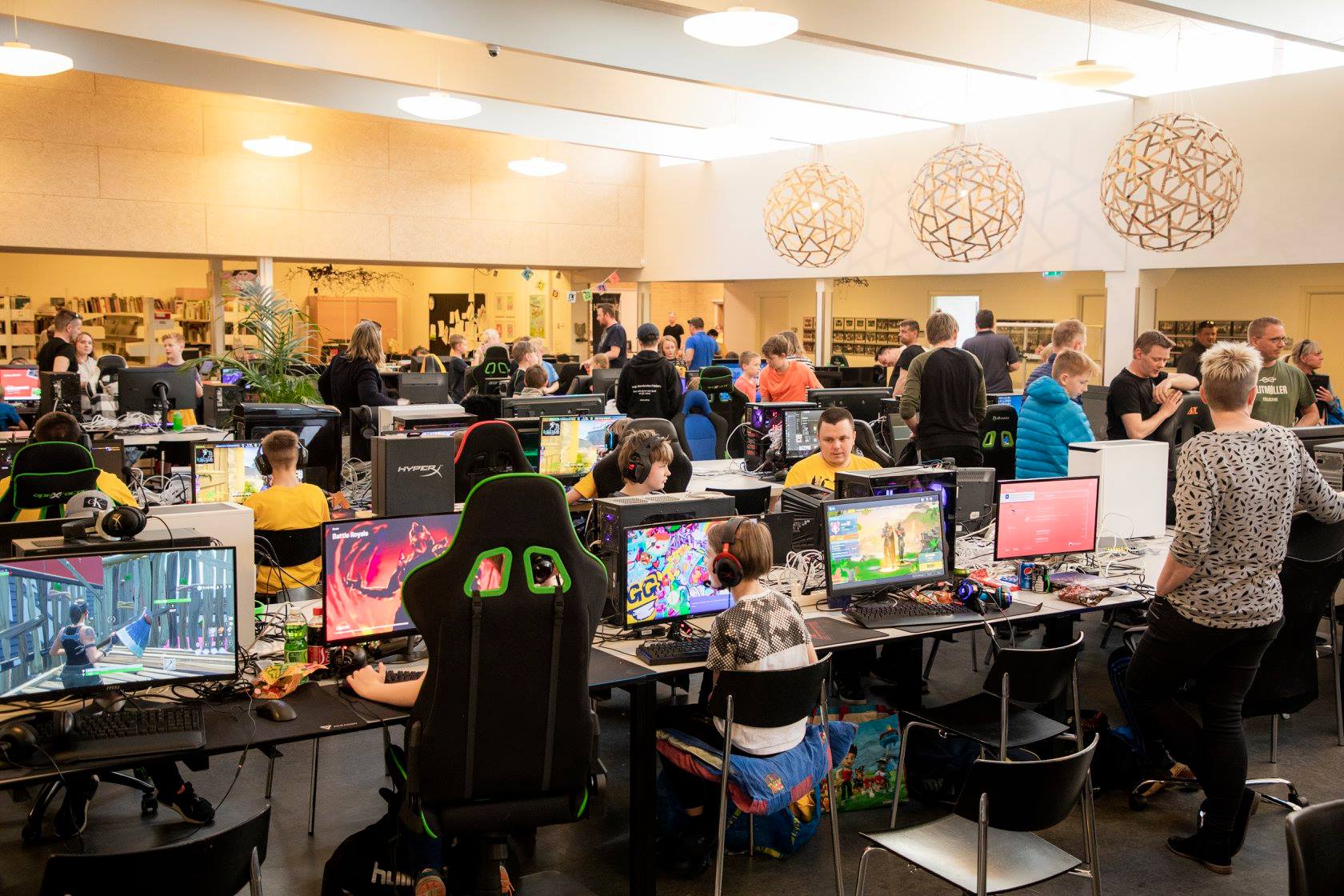 LAN event i fuld gang